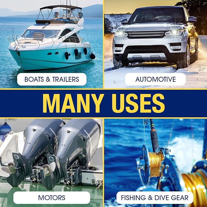 Concentrated Salt Remover Flush Kit + Corrosion Protection – Made in USA | Salt Cleaner Ideal for Boats, Cars, Marine Engine & Outboard Motor Flush, Washes Salt Away from Vehicles, & Trailers | 32 oz
