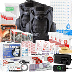 72 HRS Deluxe Emergency Survival Kit - Heavy Duty 72 Hour Bag Survival Kit for Earthquake, Hurricane, Tsunami, Winter, Blackout - Includes Emergency First Aid Kit, Water, Food