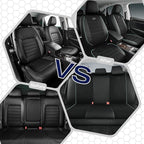 Skechers Air-Cooled Memory Foam Seat Cover,Mesh Thick Car Seat Covers,Piping Leather Car Seat Cover,Airbag Compatible,Automotive Comfort for Most Cars, Vans, Trucks, SUV(Mint,Full Set)