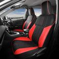 for Toyota RAV4 Seat Covers 2013 2014 2015 2016 2017 2018 RAV 4 XLE SE Limited Platinum Adventure (not for LE&Hybrid) - Custom Leather Car Seat Covers Full Set - BlackRed