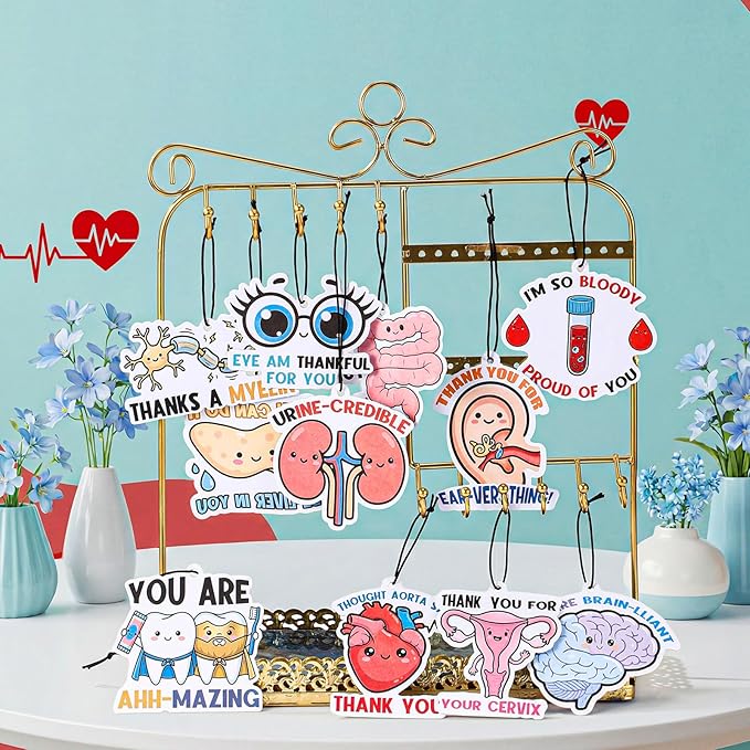 36 Pcs Doctor Day Gifts Bulk Funny Nurse Air Freshener Car Scented Medical Patient Access Week Thank You Hanging Decor Inspirational Team Thank You Gift for Healthcare Medical