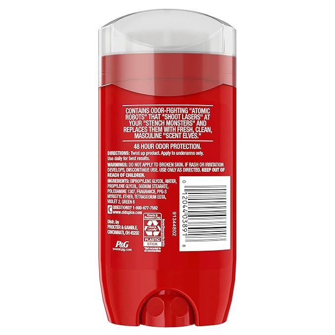 Old Spice Aluminum Free Deodorant For Men, High Endurance, 24/7 Sweat Defense & Odor Protection to Eliminate Odors, 24/7 Freshness & Lasting Scent, Sport Scent, 3.0 oz (Pack of 3)