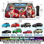 Fun Christmas Man Driving Car Windshield Sunshade Umbrella Christmas Sun Shade for Car Windshield Umbrella Upgraded Sunshades Blocks UV & Heat Front Window Shades for SUV Sedan Auto