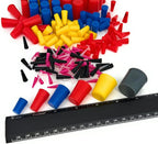 High Temp Masking Supply 235 Piece Silicone Rubber Plug Set - Sizes 1/32" to 1" - Tapered Stoppers for Powder Coating, Painting, Ceramic Coating, Sealing Holes - Non-Toxic, Flexible, Reusable
