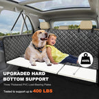 Back Seat Extender for Dogs, Non-Slip Dog Car Seat Cover for Back Seat with Hard Bottom, Durable Pet Car Backseat Cover, Waterproof Dog Hammock for Car SUV Truck