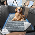 Backseat Dog Bed Non-Slip, Dog Bed for Car Back Seat Soft and Comfortable, Back Seat Pet Bed Mat for Travel, Pet Car Blanket for Backseat Extender and Seat Covers 51”X 23.5”Light Grey