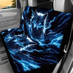 KEIAHUAN Blue Wolf Print Car Seat Covers for Men Automotive Front and Rear Split Bench Seat Cover Set Washable Breathable Universal Fits Most Vehicle Truck,SUV