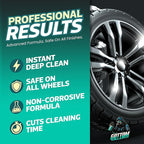 Gottom Wheel & Tire Cleaner - 128 oz – Professional Concentrated Rim & Tire Spray, Fast Acting Brake Dust Remover, Safe for All Surfaces, Brake Dust Cleaner, Grime Remover