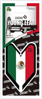 4 Packs Wakaba Treefrog Young Leaf New Car X Scent Mexico Flag JDM Air Freshener