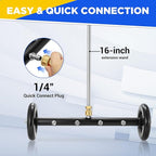 Tool Daily Pressure Washer Undercarriage Cleaner 16 Inch, Undercarriage Pressure Washer Attachment, Under Car Wash with 2 Extension Wands, 4000 PSI