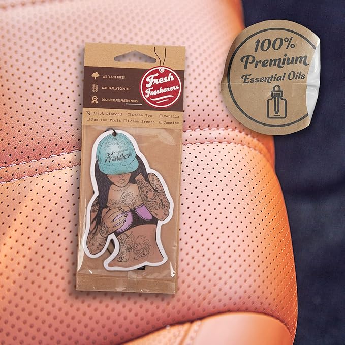 Funny Naughty Unique Car Air Fresheners Scented With Premium Oils By Fresh Fresheners (Hundred's Girl)