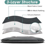 AEROiVi Car Seat Cushion for Driving, Breathable 3D Air Mesh, Non-Slip Bottom, Comfort Car Seat Protector, Car Seat Pad Also Works with Truck and Office Chair Home