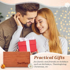 2 Pcs Wood Car Air Freshener Starter Refill Kit Car Odor Eliminator, Scent Deodorizer Vehicle Scent Diffuser for Cabin, Truck & Suv Visor Clip, No Clip Included(Amber, Earthy)