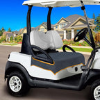 Golf Cart Seat Covers, Breathable Golf Cart Seat Towel Blanket, Keeps Seats Dry & Comfortable in All Weather, Universal 51"x30" for EZGO, Yamaha, Club Car and More 2/4-seats Cart, Dark Gray
