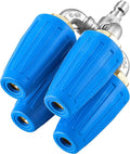 4-in-1 Turbo Nozzle Pressure Washer, Quadruple Turbo Nozzle for Power Washer, 360° Rotating Turbo Nozzle Tip with 1/4" Quick Connect, 2.0 Orifice, 4000 PSI, 4-6 GPM