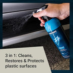 Bling Sauce Platinum: Trim Sauce, 3 in 1 Black Plastic Restorer. Cleans, Protects and Restores Faded or Damaged Black Plastic Trim on Cars, Trucks, SXS. Spray On-Wipe Off. 24oz