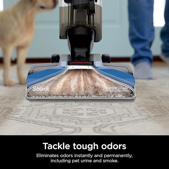 Shark EX120 CarpetXpert, Upright Carpet & Area Rug Cleaner for Pets, Deep Carpet Cleaning & Dirt & Grime Removal, Carpet Shampooer, Blue (Renewed)