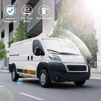 Windshield Sun ShadeCustom Fit 2014-2024 2025 2026 Dodge RAM ProMaster Accessories Full Size Cargo Van Chassis Cab Cutaway Front Window Sunshade Rays Reflector Keeps Car Cooler