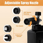 PWACCS Pressure Washer Gun with Foam Cannon, Short Pressure Washer Gun with Swivel, Foam Cannon for Car Wash Gun Kit with 1/4" Quick Connector, 5 Power Washer Nozzle Tips, 1.5 Liter, 5000 PSI