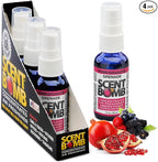 Scent Bomb Air Freshener Spray, Long-Lasting Odor Eliminator - Effective Deodorizer for Home & Car, Fresh Room Spray for Kitchen, Bathroom & Smell Neutralizer - 1 oz Pack of 4, Pomegranate Scent