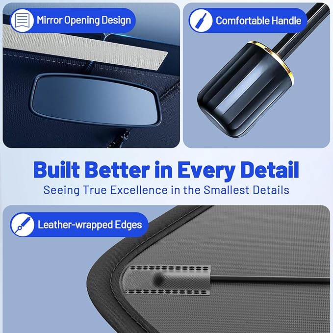 Car Windshield Sun Shade for Chevrolet Traverse 2018-2026 –[Reflective Coated Fabric] Sunshade Umbrella for Front Window, Car Shades Sun Visor Keep Car Cool and Protects Interior, 1:1 Exact Fit