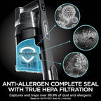Shark Vertex Cordless Stick Vacuum | Powerful Suction, 60min Runtime, No Hair Wrap | HEPA Filter, XL Dust Cup, DuoClean PowerFins, MultiFLEX Wand | Crevice Tool & Pet Multi-Tool | Silver | IZ464H