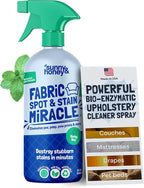 Sunny & Honey Upholstery Cleaner Spray - No Discoloration - Pet & Kid Safe Stain Remover - Multi-Surface Furniture & Sofa Cleaner Spray - Fast-Drying Pet Stain Remover (32 fl oz, Mint)