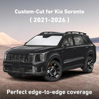 EcoNour Windshield Sunshade Compatible for Kia Sorento 2021-2024 2025 2026, Sun Visor for Front Windshield & Window Sun Shade Cover, UV Heat Blocker & Protector, Car Accessories