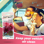 Super Sheet, Organic Under the Seat Car Air Freshener, Long Lasting Fragrance (Blossom, 6 Packs)