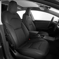 AOMSAZTO Car Seat Cover Fit for Tesla Model 3 2024 2025 (Not for Performance) - Full Set Black Seat Covers(with Armrest Cover)