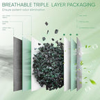 ZJchao 4Pcs Activated Charcoal Bags, Bamboo Charcoal Air Purifying Bags for Home with Odor Absorber and Shoe Deodorizer