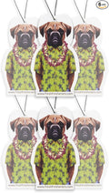 Fresh Fresheners Cute and Funny Dog Car Air Fresheners 6 Pack Scented With Premium Oils By Fresh Fresheners (Boxer, 6 Pack)