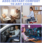 Seat Cushions for Office Chairs Wheelchair Cushion for Long Sitting Back Pain，Memory Foam Seat Car Computer Desk Chair Cushion，Coccyx Cushion for Tailbone Pain Relief Cushion Office Chair Green