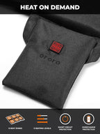 ORORO Heated Seat Cushion with Battery Pack, Foldable USB Heated Seat Cover Pads for Office Chair, Stadium, Camping