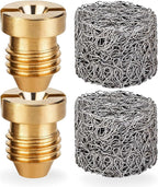 1.1 Orifice Foam Cannon, 2 Pieces 1.1 mm Orifice for Foam Cannon and 2 Pieces Foam Maker, Universal Foam Cannon Orifice Nozzle Tips for Pressure Washer Foam Cannons Parts, 3000 PSI (4 Pack)