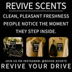 Premium Hanging Car Air Fresheners, Showroom-New Car Scent, 3-Pack, Long-Lasting & Odor Eliminating, Modern Design