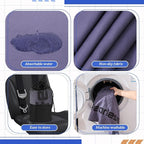 2 Pack Car Seat Towel Covers with Storage Bag 63 x 32 Inch Athletic Running Towel Seat Sweat Washable Non Slip Cover Gift for Car Outdoor Sport Activities (Gray)