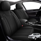 Full Set Seat Covers Fit for Kia Sorento 6 Seater:2021-2025 Premium Faux Leather Car Seat Cushion(Black)