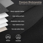 GIANT PANDA Fit Subaru Outback Forester Crosstrek Legacy Impreza Front Car Seat Cover, 3D Air Mesh Breathable Seat Protector（Grey+Black2-Pack）