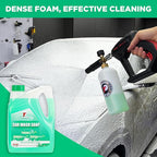 Tool Daily Short Pressure Washer Gun with Foam Cannon, Car Wash Soap 64 Oz, 5 Power Washer Nozzle Tips, 1/4 Inch Quick Connect