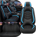 CTDS Car Seat Covers for Honda HR-V 2016-2026, Stylish Sport Seat Cover, Premium Nappa Leather Car Seat Cover. Automobile Seat Covers Sets.(Luxury 5 Seats/Black Blue)