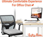 Car Seat Cushion, Comfort Memory Foam Car Cushions for Driving - Sciatica & Lower Back Pain Relief, Driver Seat Pillow for Auto, Office Chair, Wheelchair - 4D Mesh Gray