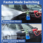 FENG PAI Foam Cannon Dual-Connector Accessory, Pressure Washer Double Tip Attachment for Soap Cannon with 7PCS Pressure Washer Sprayer Nozzles for Car Wash,1/4" Quick Connect, Without Foam Cannon