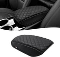 KBH Center Console Armrest Cover for Ford Fusion 2013 2014 2015 2016, Middle Console Lid Covering, Arm Rest Cushion Pad, Vinyl Leather Trim, Anti-Scratch, Black