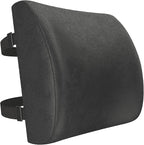 FORTEM Lumbar Support Pillow for Office Chair, Lumbar Support Pillow for Car, Back Rest for Gaming, Memory Foam Pillow, Desk Chair Cushion, Breathable & Washable Cover, Adjustable Straps
