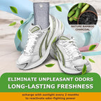 Activated Charcoal Odor Absorber for Strong Odor, Natural Shoe Deodorizer. Sneaker Odor Eliminator, 6 Pack Bamboo Charcoal Air Purifying Bags, Odor Remover Moisture Absorbers for Shoes