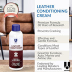 UNITERS Leather Conditioner Cream Protector – Leather Conditioner for Car Seats, Motorcycles, Furniture, Holsters, Saddle, Handbags, Apparel, Boots and Shoes - Interior Care Products 500ml 16.9 oz