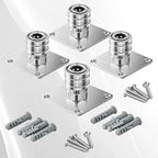 PWACCS Pressure Washer Foam Cannon Holder, 1/4" Quick Connect Automatic Foam Cannon Mount, Stainless Steel Pressure Washer Nozzle Tip Holder, Pressure Washer Accessories Storage Rack 4 Pack