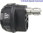 JOEJET Pressure Washer Nozzle Tips, 6-in-1 Quick Changeover, Adjustable Pressure Washer Nozzle with 1/4 Inch Quick Connect, 4000 PSI