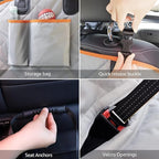iBuddy Dog Seat Covers for Trucks 100% Waterproof Car Hammock for Truck Back Seat Durable X-Large Dog Seat Cover Against Dirt and Fur Machine Washable Pet Seat Cover for Trucks and Large SUVs